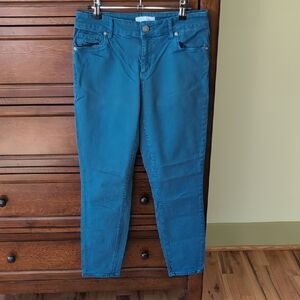 LOFT Teal Skinny Jeans for Women